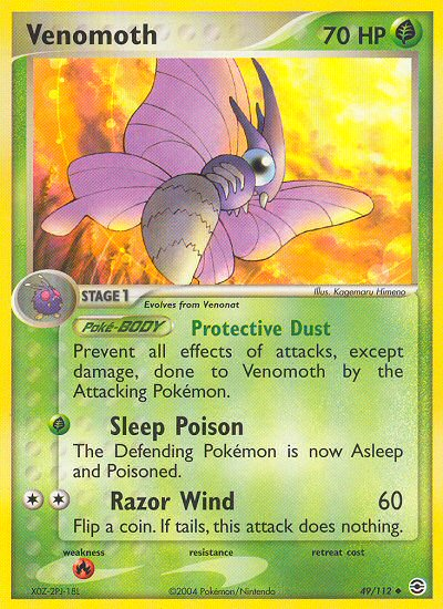 Venomoth (49/112) [EX: FireRed & LeafGreen] | Tables and Towers