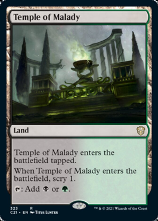 Temple of Malady [Commander 2021] | Tables and Towers