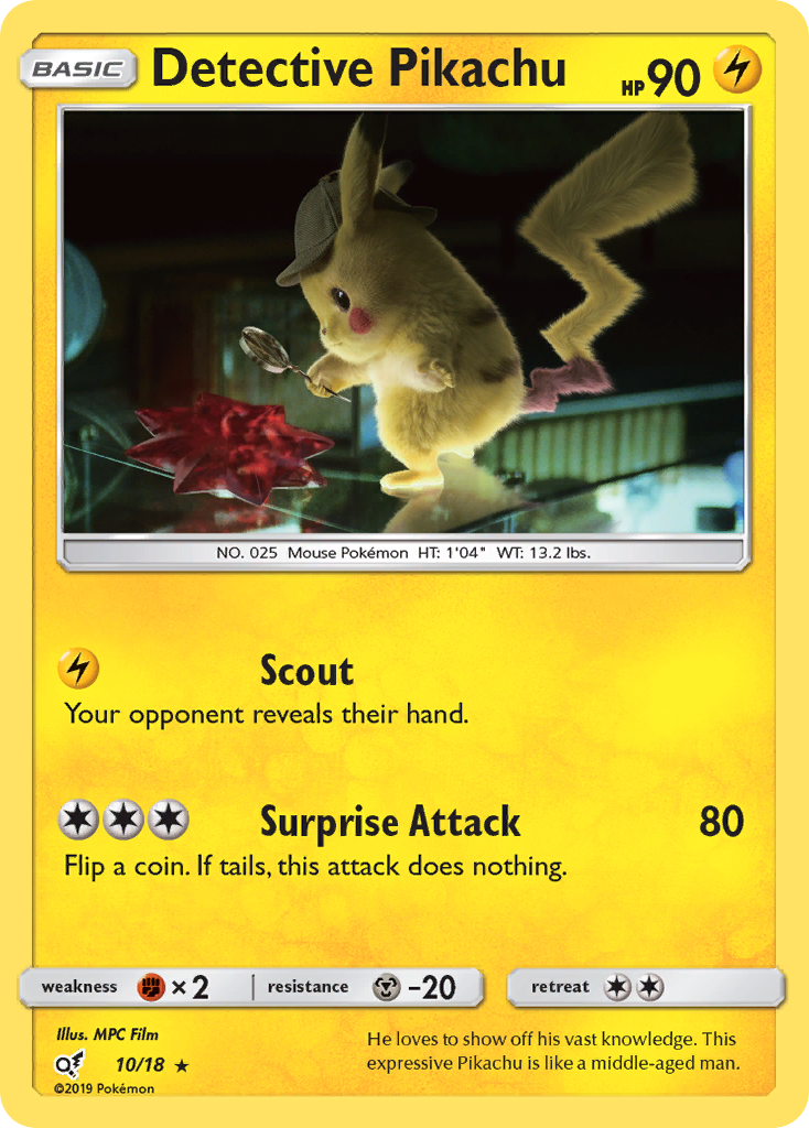 Detective Pikachu (10/18) [Sun & Moon: Detective Pikachu] | Tables and Towers