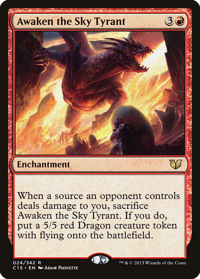 Awaken the Sky Tyrant [Commander 2015] | Tables and Towers