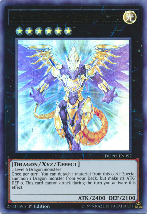 Hieratic Dragon King of Atum [DUPO-EN092] Ultra Rare | Tables and Towers