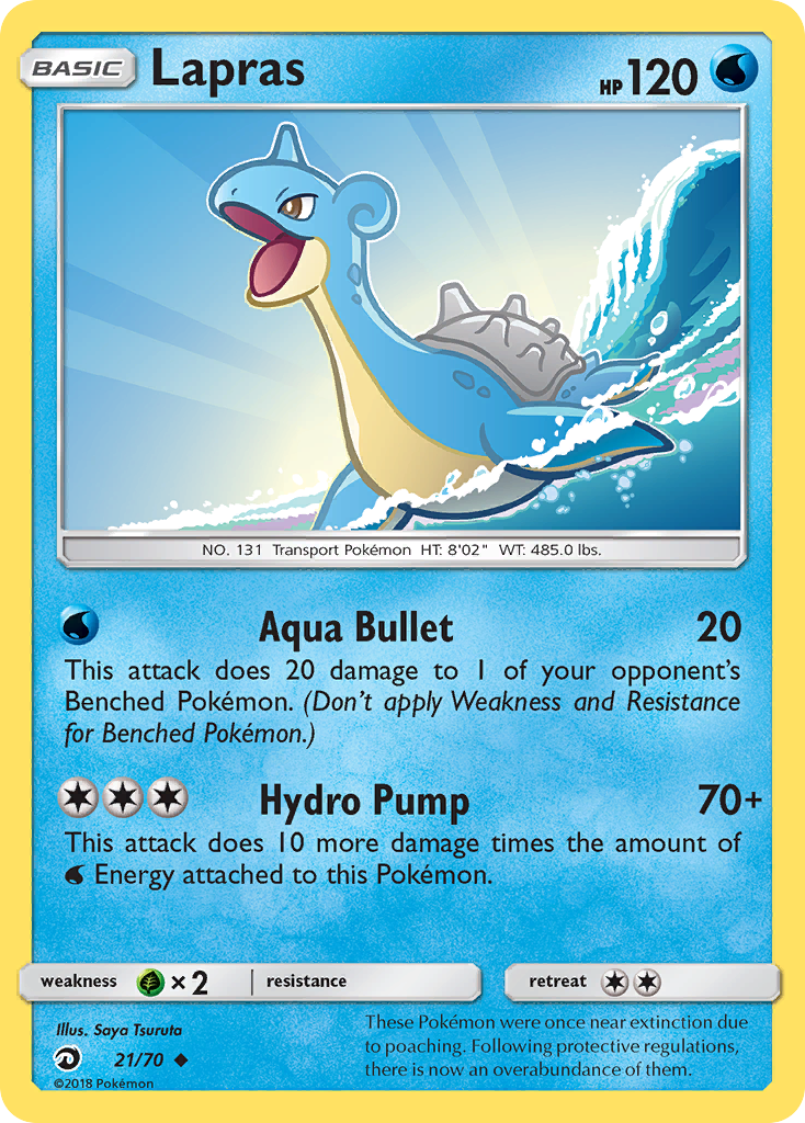 Lapras (21/70) [Sun & Moon: Dragon Majesty] | Tables and Towers