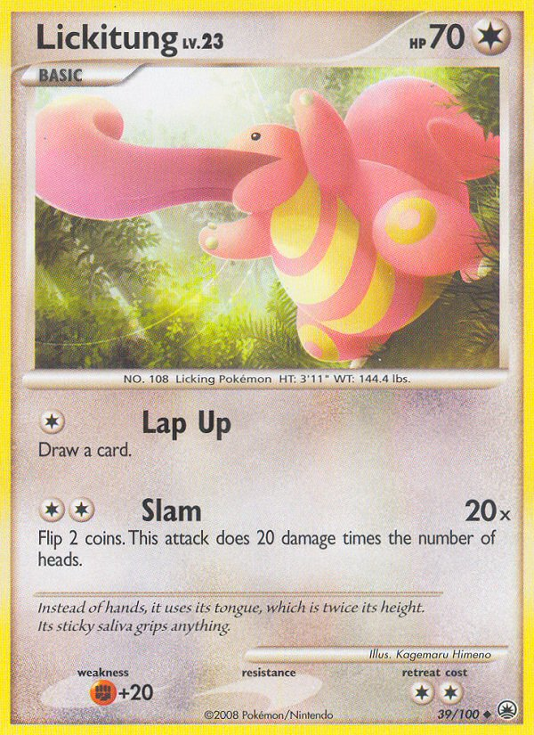 Lickitung (39/100) [Diamond & Pearl: Majestic Dawn] | Tables and Towers