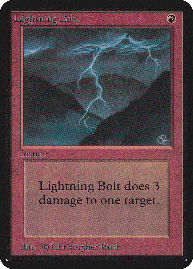 Lightning Bolt [Alpha Edition] | Tables and Towers