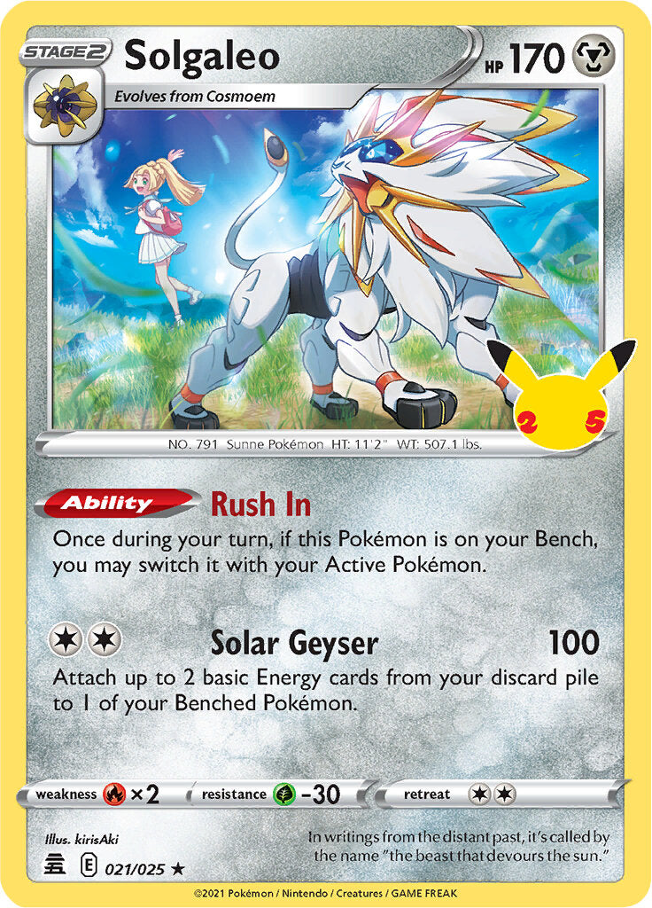 Solgaleo (021/025) [Celebrations: 25th Anniversary] | Tables and Towers