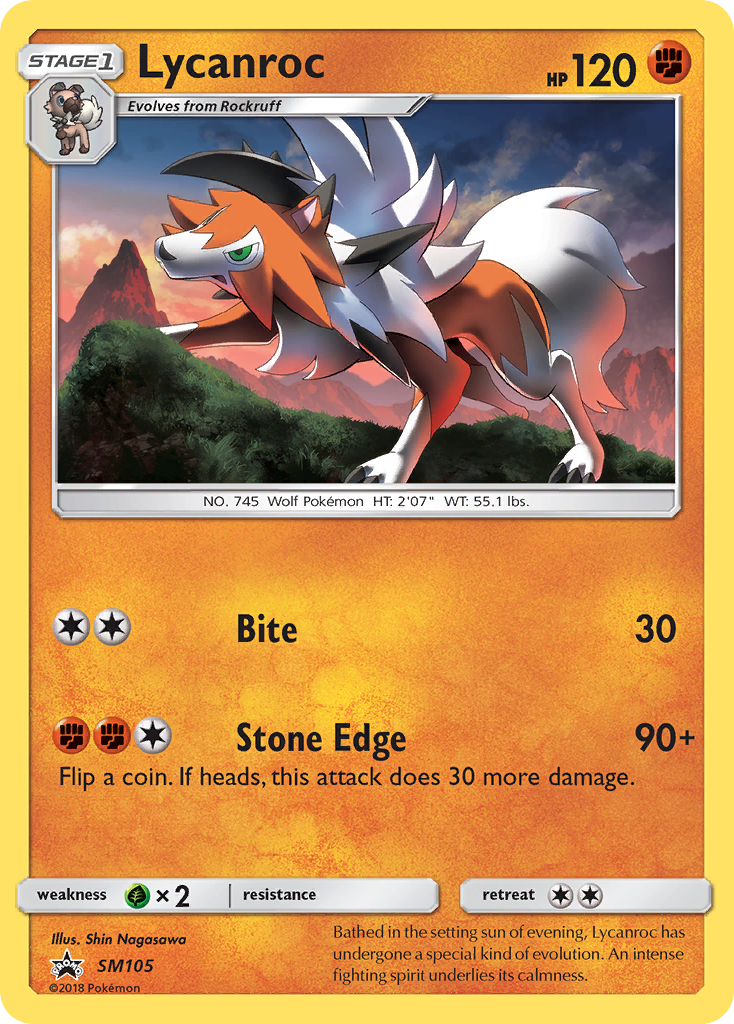 Lycanroc (SM105) [Sun & Moon: Black Star Promos] | Tables and Towers