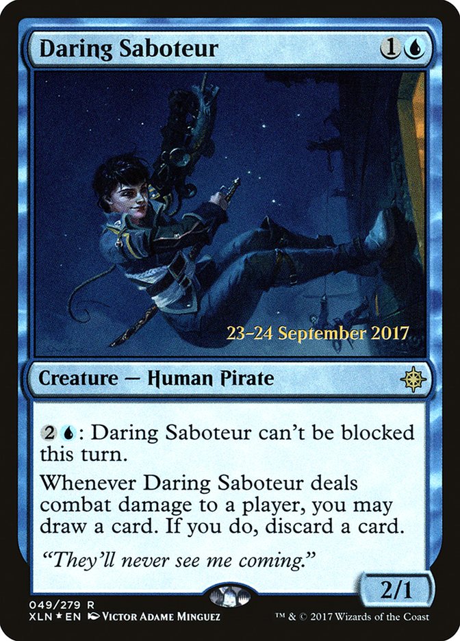 Daring Saboteur [Ixalan Prerelease Promos] | Tables and Towers