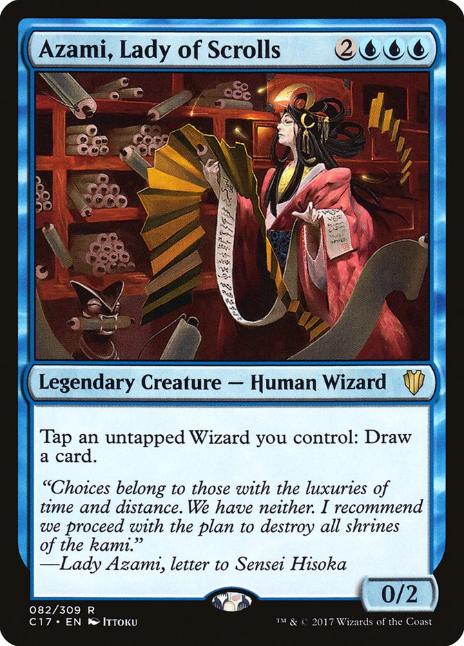 Azami, Lady of Scrolls [Commander 2017] | Tables and Towers