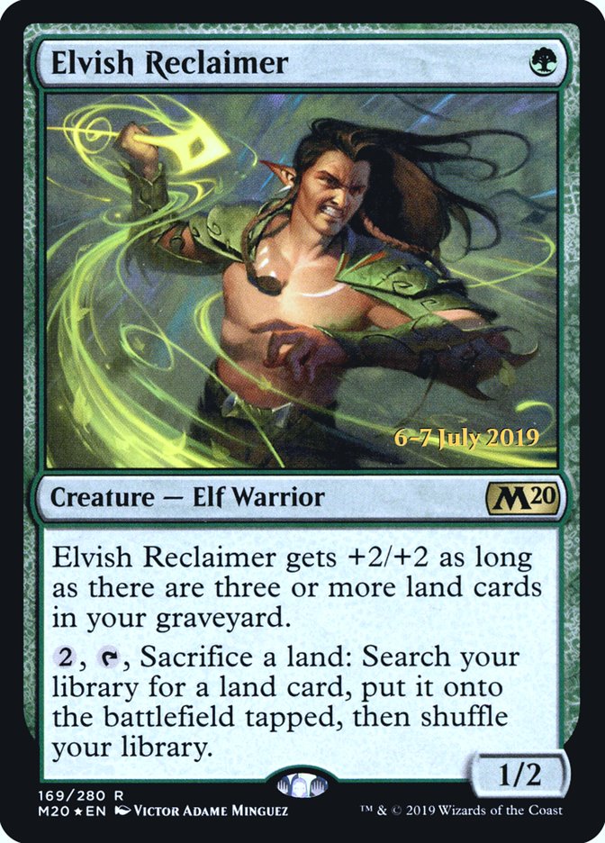 Elvish Reclaimer [Core Set 2020 Prerelease Promos] | Tables and Towers