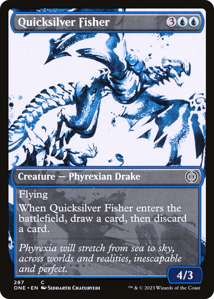 Quicksilver Fisher (Showcase Ichor) [Phyrexia: All Will Be One] | Tables and Towers