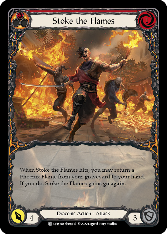 Stoke the Flames (Extended Art) [UPR100] (Uprising)  Rainbow Foil | Tables and Towers