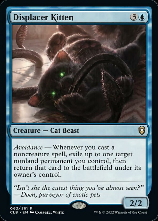 Displacer Kitten [Commander Legends: Battle for Baldur's Gate] | Tables and Towers