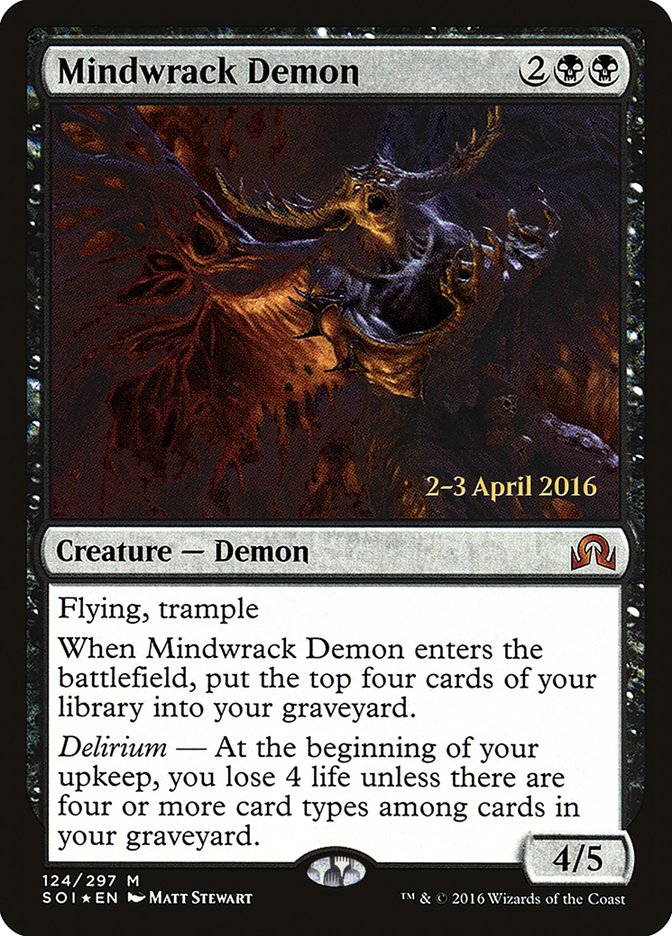 Mindwrack Demon [Shadows over Innistrad Prerelease Promos] | Tables and Towers