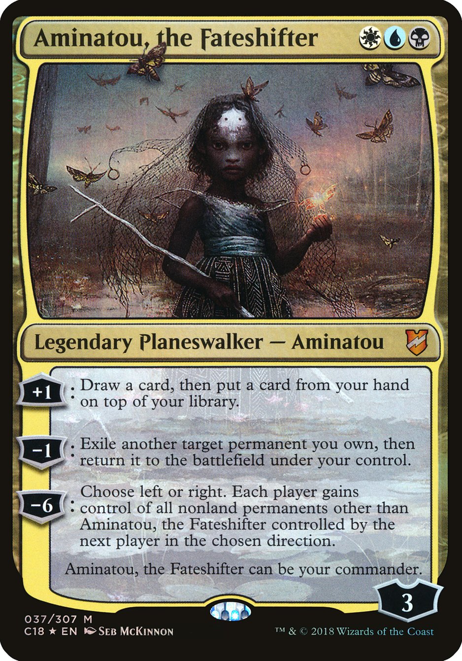 Aminatou, the Fateshifter (Oversized) [Commander 2018 Oversized] | Tables and Towers