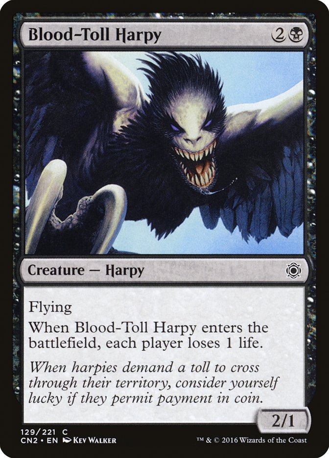 Blood-Toll Harpy [Conspiracy: Take the Crown] | Tables and Towers