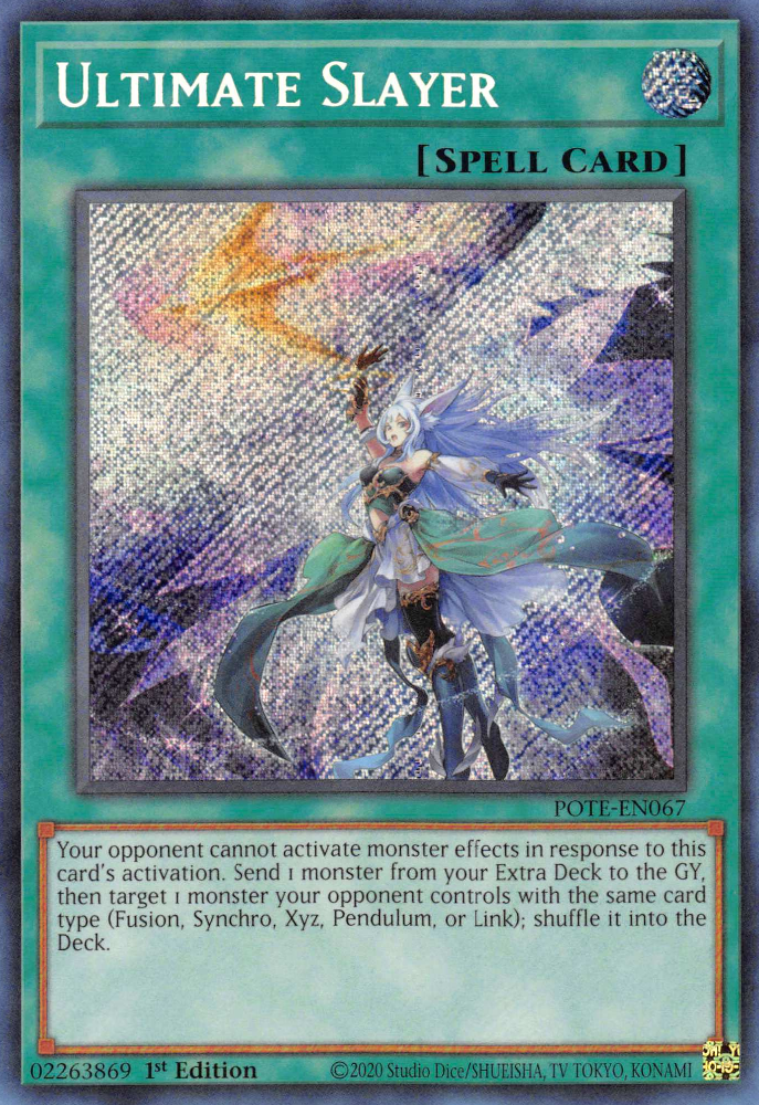 Ultimate Slayer [POTE-EN067] Secret Rare | Tables and Towers