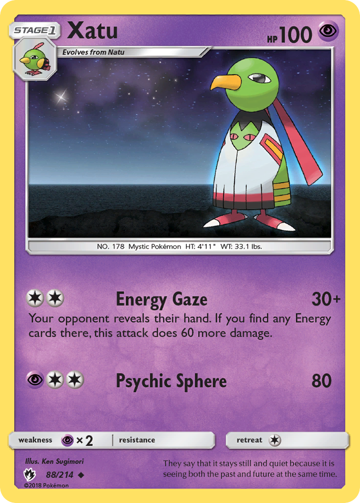 Xatu (88/214) [Sun & Moon: Lost Thunder] | Tables and Towers