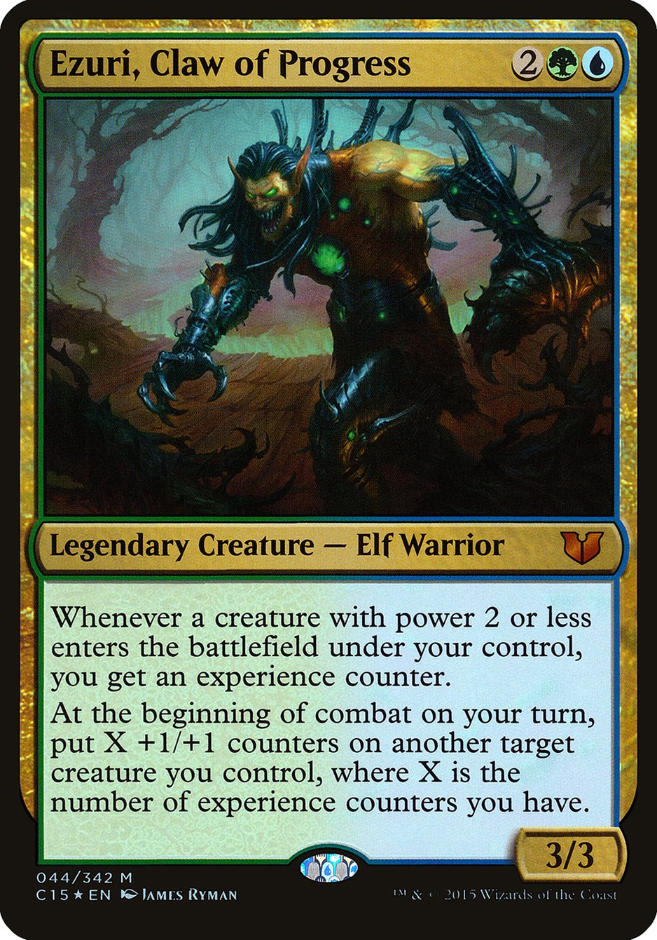 Ezuri, Claw of Progress (Oversized) [Commander 2015 Oversized] | Tables and Towers