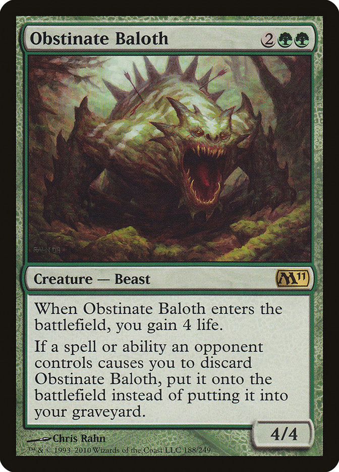 Obstinate Baloth [Magic 2011] | Tables and Towers