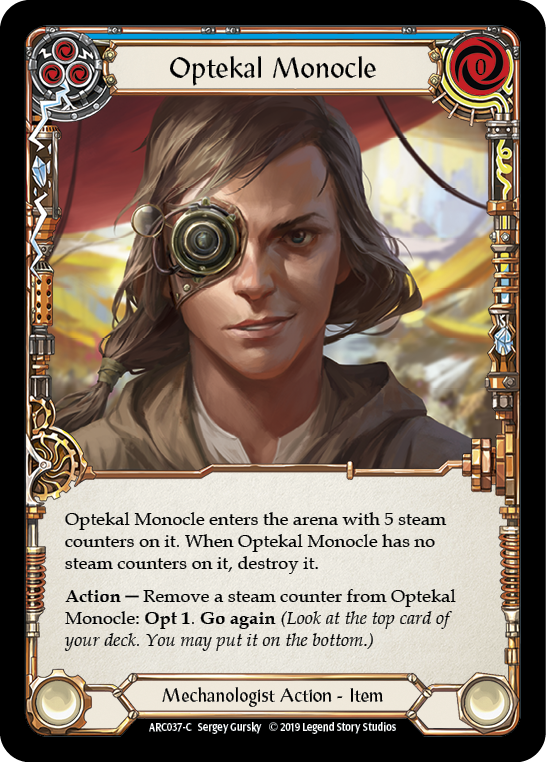 Optekal Monocle [ARC037-C] (Arcane Rising)  1st Edition Normal | Tables and Towers