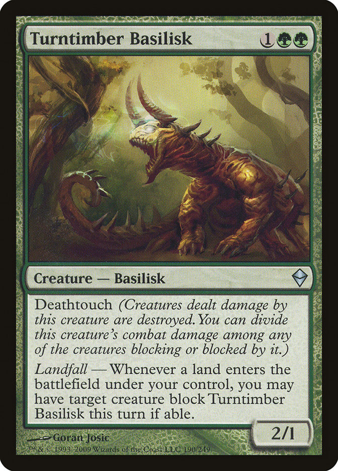 Turntimber Basilisk [Zendikar] | Tables and Towers