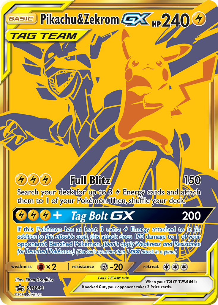 Pikachu & Zekrom GX (SM248) [Sun & Moon: Black Star Promos] | Tables and Towers