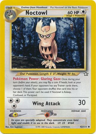 Noctowl (42/111) [Neo Genesis Unlimited] | Tables and Towers