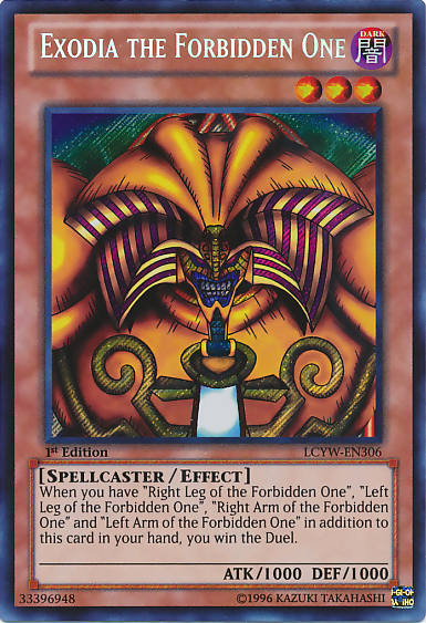 Exodia the Forbidden One [LCYW-EN306] Secret Rare | Tables and Towers