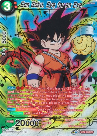 Son Goku, Eye for an Eye (SPR) (BT12-005) [Vicious Rejuvenation] | Tables and Towers