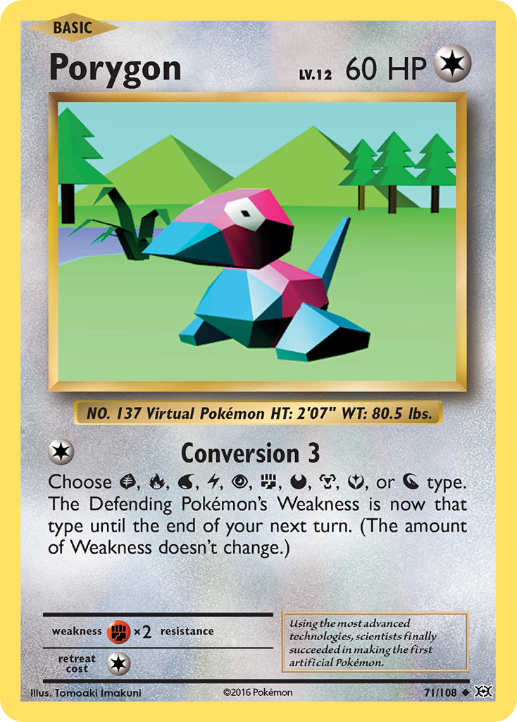 Porygon (71/108) [XY: Evolutions] | Tables and Towers