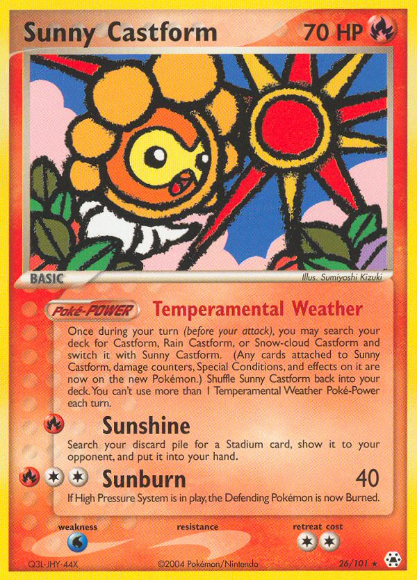 Sunny Castform (26/101) [EX: Hidden Legends] | Tables and Towers