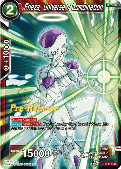 Frieza, Universe 7 Combination (BT16-011) [Realm of the Gods Prerelease Promos] | Tables and Towers