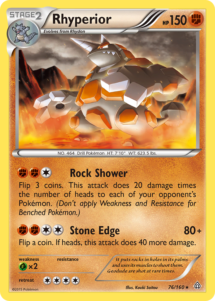 Rhyperior (76/160) [XY: Primal Clash] | Tables and Towers