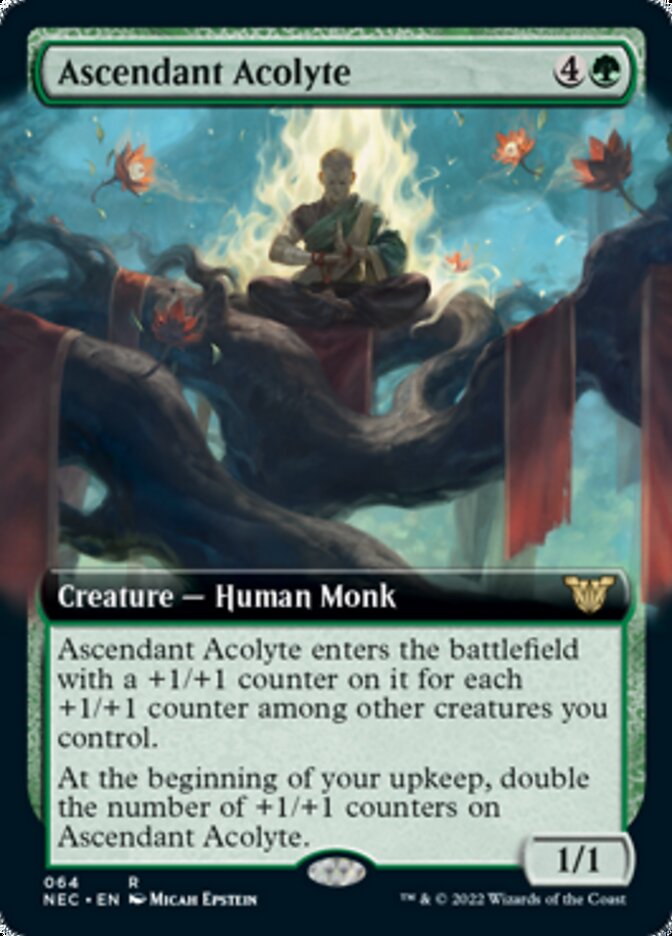 Ascendant Acolyte (Extended Art) [Kamigawa: Neon Dynasty Commander] | Tables and Towers