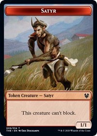 Satyr // Wall Double-Sided Token [Theros Beyond Death Tokens] | Tables and Towers