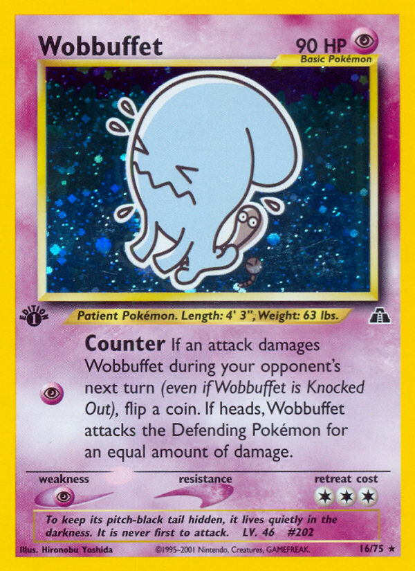 Wobbuffet (16/75) [Neo Discovery 1st Edition] | Tables and Towers