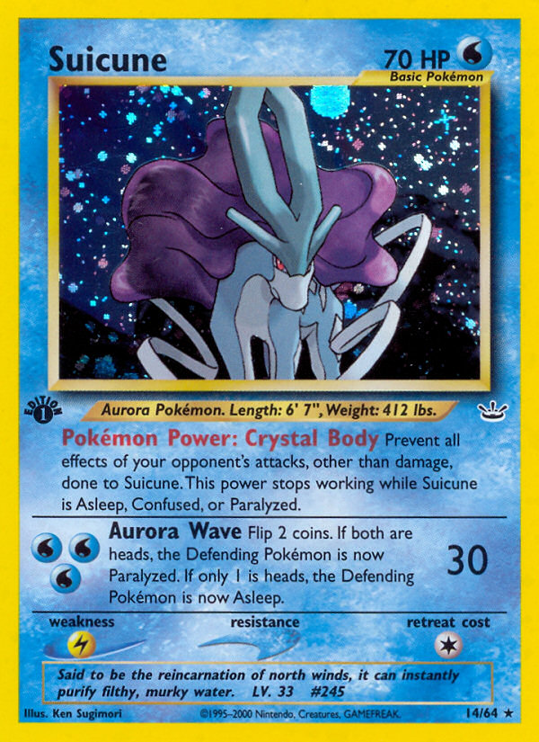 Suicune (14/64) [Neo Revelation 1st Edition] | Tables and Towers