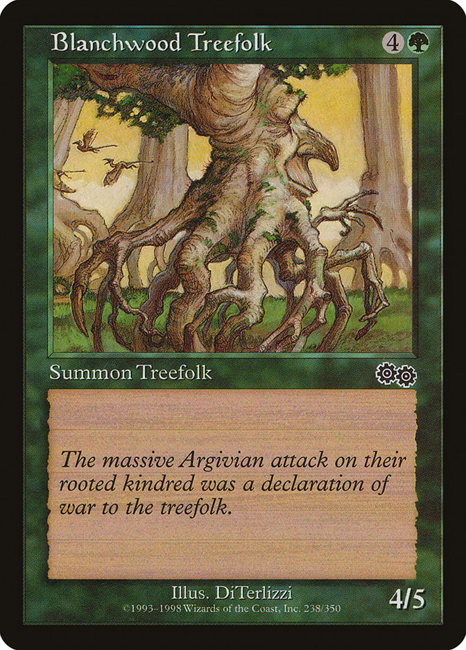 Blanchwood Treefolk [Urza's Saga] | Tables and Towers