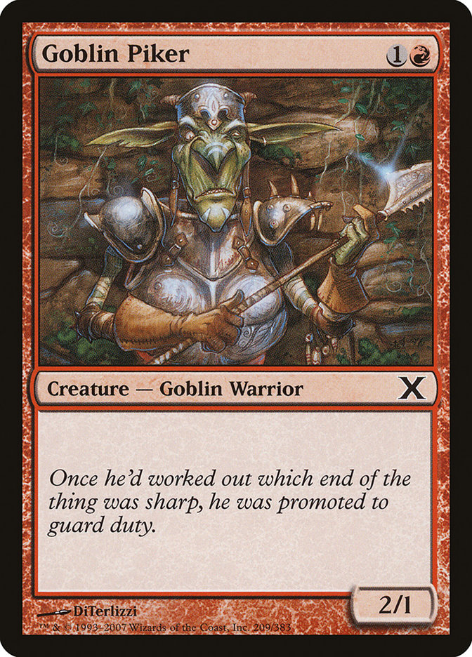 Goblin Piker [Tenth Edition] | Tables and Towers