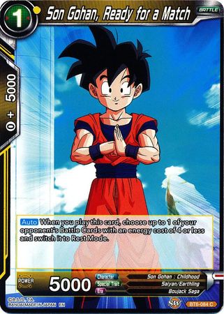 Son Gohan, Ready for a Match (BT6-084) [Destroyer Kings] | Tables and Towers