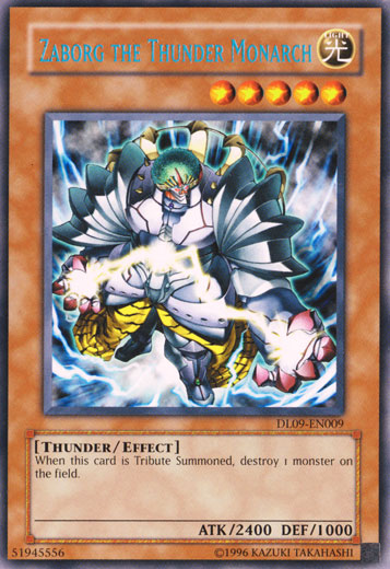 Zaborg the Thunder Monarch (Blue) [DL09-EN009] Rare | Tables and Towers