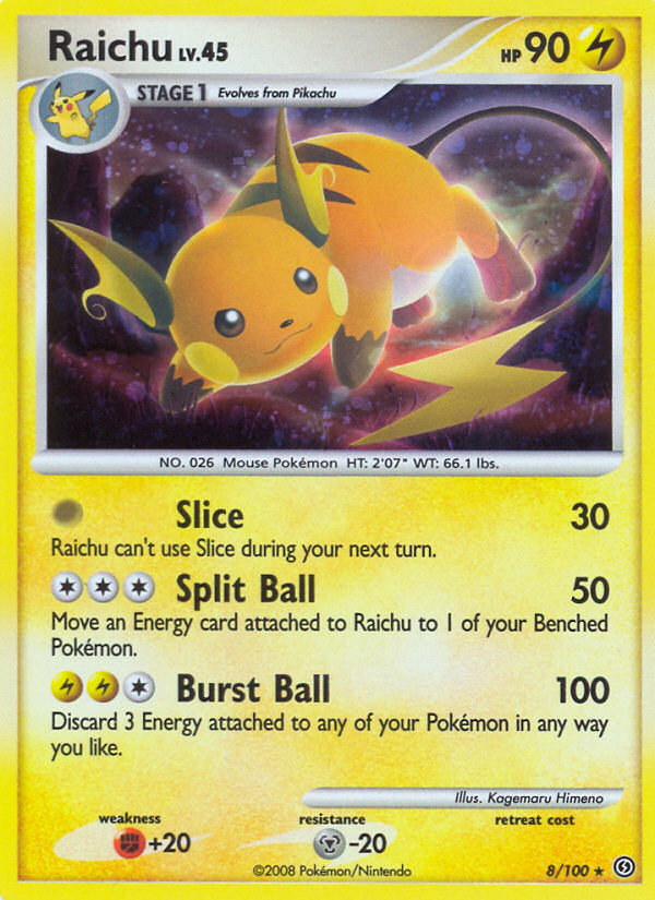 Raichu (8/100) [Diamond & Pearl: Stormfront] | Tables and Towers