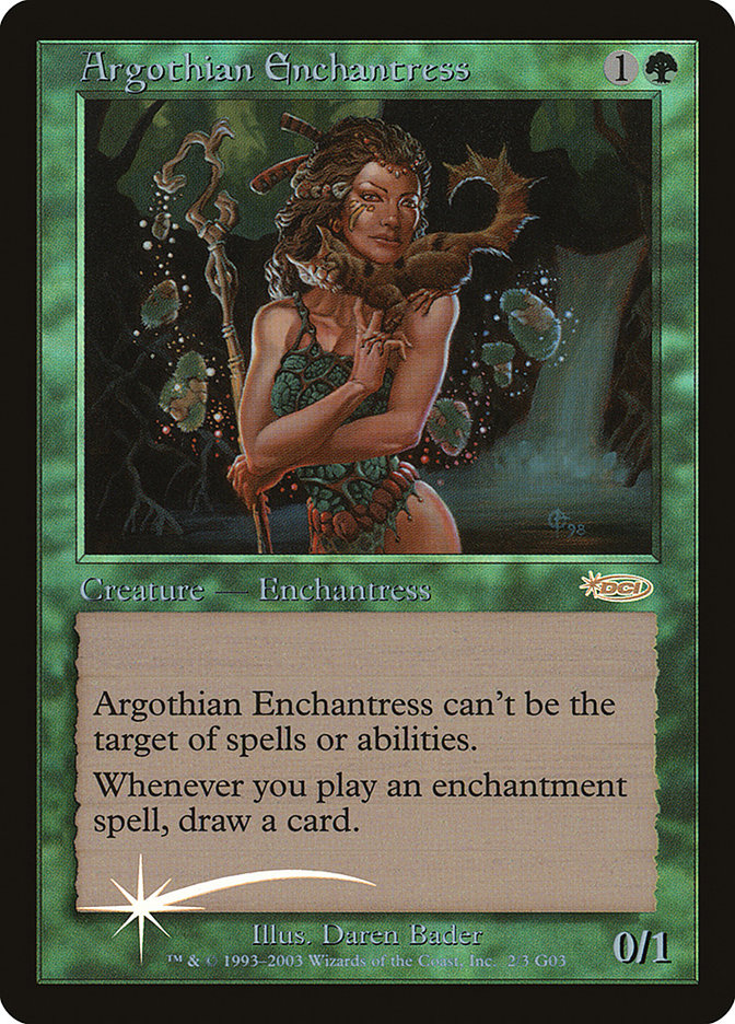 Argothian Enchantress [Judge Gift Cards 2003] | Tables and Towers