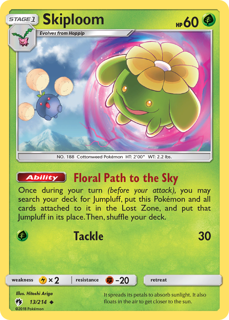 Skiploom (13/214) [Sun & Moon: Lost Thunder] | Tables and Towers