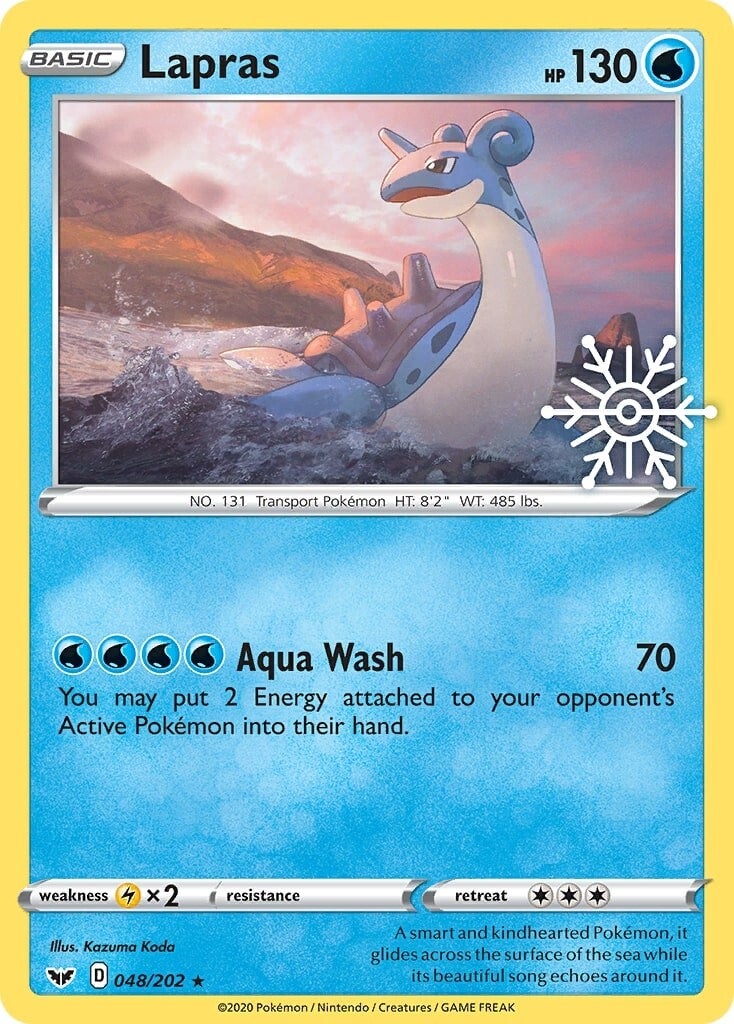 Lapras (048/202) (Holiday Calendar) [Sword & Shield: Base Set] | Tables and Towers