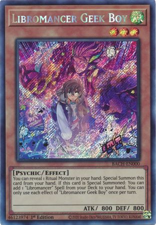 Libromancer Geek Boy [BACH-EN000] Secret Rare | Tables and Towers