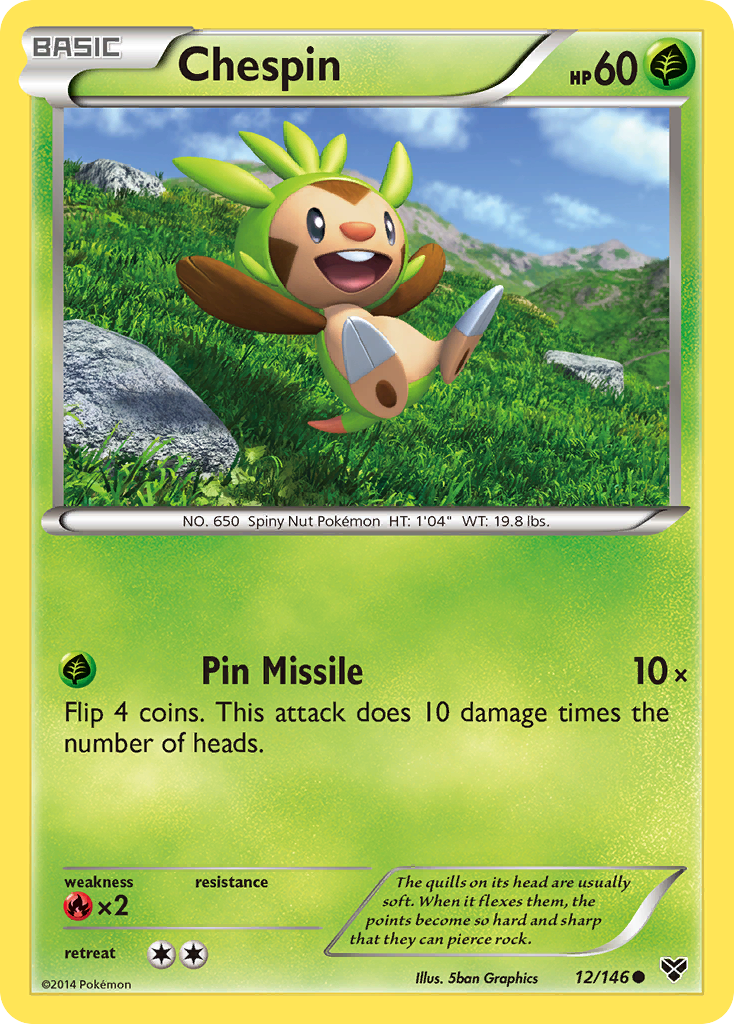 Chespin (12/146) [XY: Base Set] | Tables and Towers