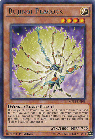 Bujingi Peacock [MP14-EN208] Rare | Tables and Towers