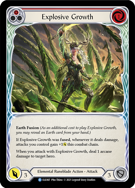 Explosive Growth (Red) [ELE067] (Tales of Aria)  1st Edition Normal | Tables and Towers