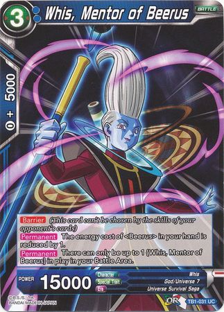 Whis, Mentor of Beerus (TB1-031) [The Tournament of Power] | Tables and Towers